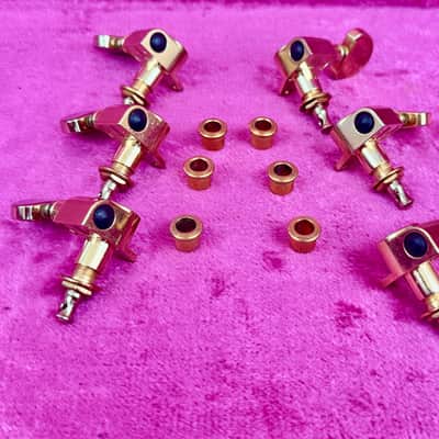 Used Grover Rotomatic Gold 3+3 Guitar Tuners-Tuning Machines 102G image 4