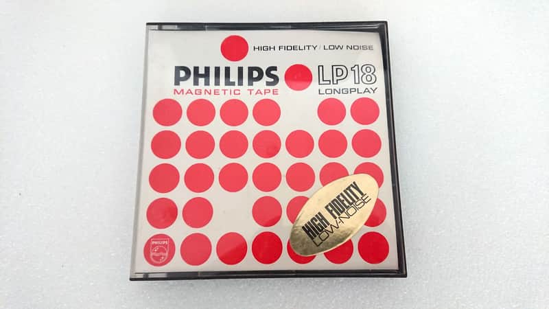 Philips LP 18 7-inch High Fidelity Low Noise Magnetic Tape - into original plastic case image 1