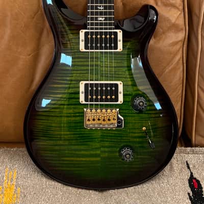 PRS Custom 22 10 Top Exclusive Color - Emerald Smokewrap Burst - TCI 85/15 Pickups image 6
