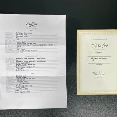 Rufini Guitars Montefalco Semi-Hollow, Aged Sonic Blue, NEW (Authorized Dealer) image 21