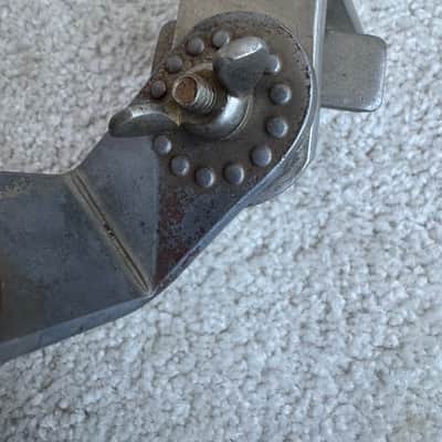 Slingerland Cloud Badge era Radio King Rack Tom Drum Arm Mount Part 30s - Nickel image 6