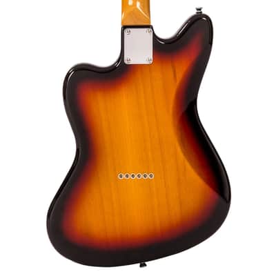 Vintage V65 ReIssued Hard Tail Electric Guitar - Tobacco Sunburst (V65HTSB) image 4