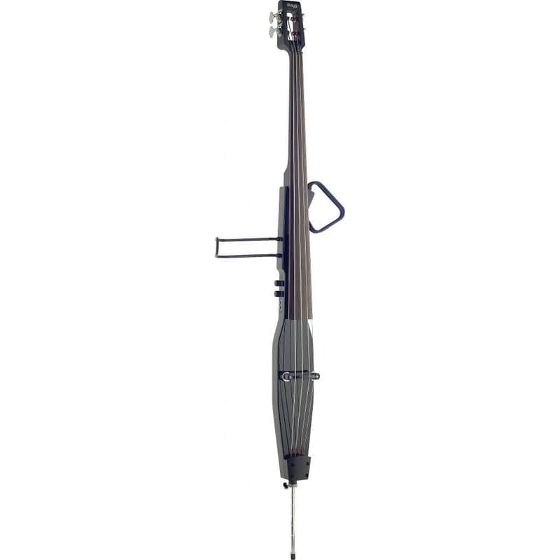 Stagg EDB-3/4RDL-BK Deluxe 3/4-Size Electric Double Bass w/ Gig Bag image 1