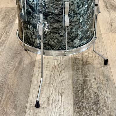 Ludwig 14 inch floor tom 60s - Black Diamond Pearl image 5