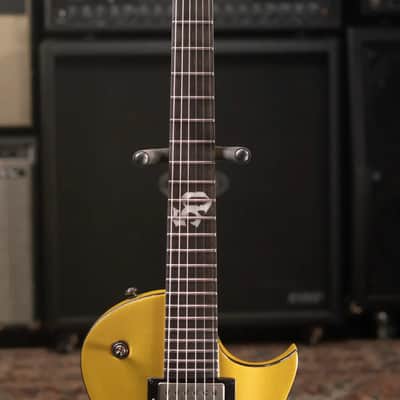 ESP LTD EC-2025 50th Anniversary Electric Guitar - Metallic Gold with Hardshell Case - Demo image 5