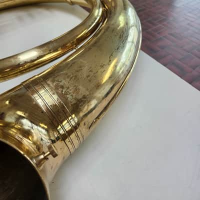 Very Good Used Yamaha YSH-411 Brass Sousaphone with Case and Mouthpiece image 11