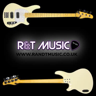 Schecter CV4 Bass Guitar in Ivory image 3
