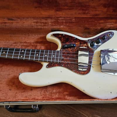 Fender Jazz Bass 1964 Olympic White w/ Original Case image 1