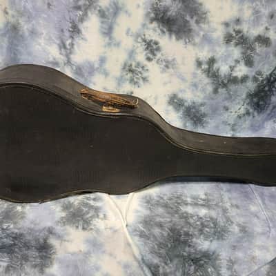 1936 Vintage Prewar Supertone by Harmony F Hole Parlor Guitar All Original Neck Reset Pro Setup Original Soft Shell Case image 14