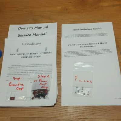Hafler DH-120 restoration kit filter capacitor repair rebuild fix image 1