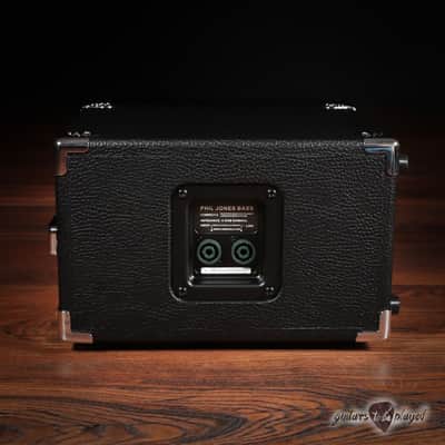 Phil Jones Bass C2 Compact 2x5” 200W 8-ohm Speaker Cabinet w/ Cover - Black image 4