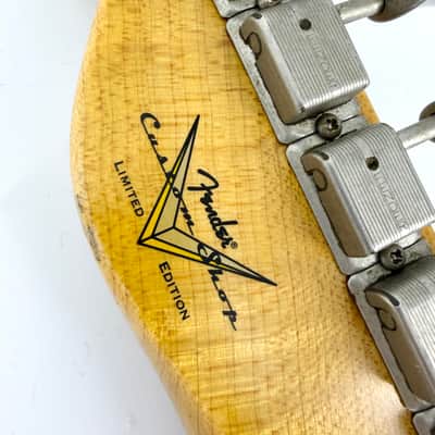 2018 Fender Custom Shop NAMM Ltd Custom Telecaster Relic – Faded Aged Shell Pink image 9