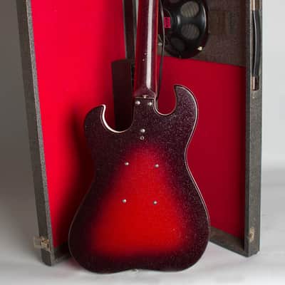 Silvertone Model 1457 Amp-In-Case Semi-Hollow Body Electric Guitar,  made by Danelectro,  c. 1964. image 5