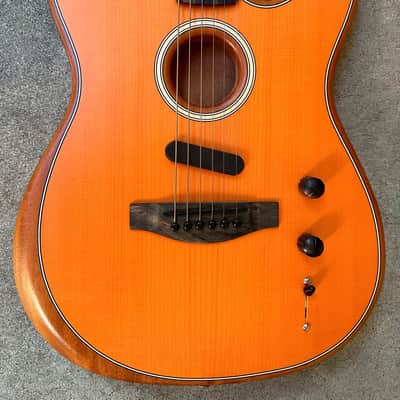Fender American Acoustasonic Telecaster Mod Shop Orange w/ Gig Bag image 2