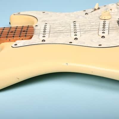1992 Squier MIK Stratocaster Korea Off-White Maple Neck image 15