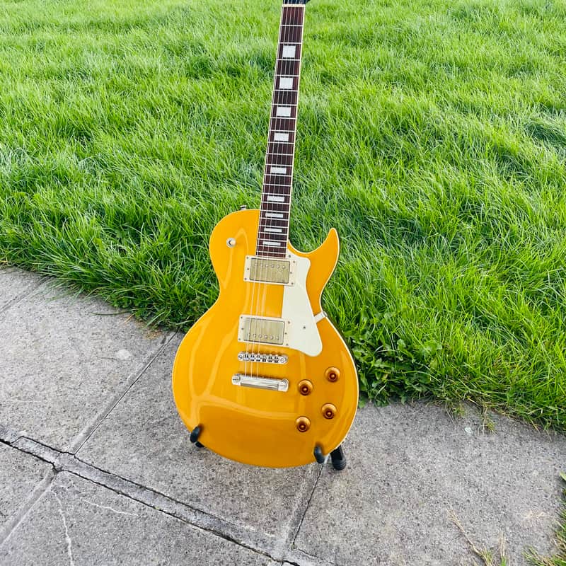 Cort CR200 GT Classic Rock Series Single Cutaway HH Gold Top