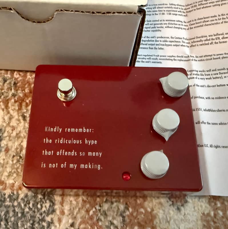 Klon KTR Professional Overdrive 2025 image 1