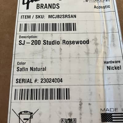 2024 Gibson SJ-200 Studio Rosewood Acoustic Guitar Natural image 12