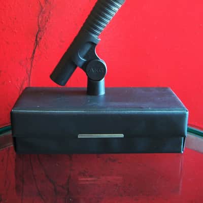 Vintage RARE 1980's AKG D70ME dynamic cardioid microphone 620 OHMS w mic clip drums horns image 1