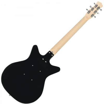 Danelectro STOCK 59-BLACK Stock '59 Series Double Cutaway Shorthorn Shape 6-String Electric Guitar image 2