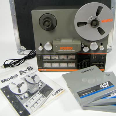 Fostex A8-LR 8 Track 1/4 Inch Tape Machine; 15 IPS w/ Snake, NOS 457 Reels & Anvil Case 1980's image 10