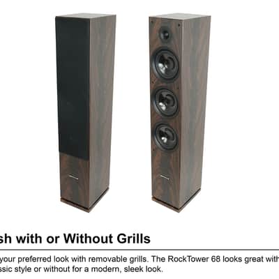 Rockville 1000 Watt Bluetooth Stereo Home Receiver+(2) Dark Wood Tower Speakers image 7