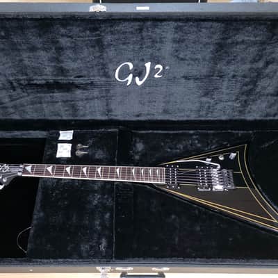 Grover Jackson Concorde Randy Rhoads Flying V BRAND NEW 2015 GJ2 NOS Limited Edition Discontinued Black Pinstripe Alexi Laiho FR Floyd Rose HH Hipshot Tuners TIME CAPSULE CASE QUEEN RARE Neck-Thru Collector Guitar image 1