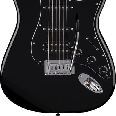 Fender Standard Stratocaster HSS, Laurel Fingerboard, Black Pickguard, Black 2026 image 4