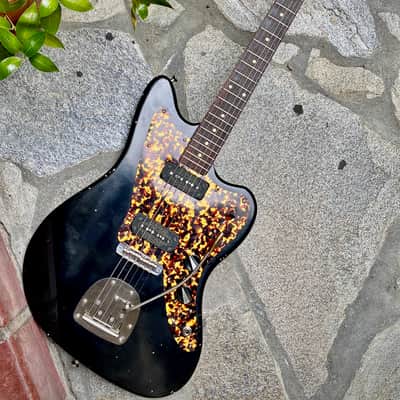 Waterslide Offset Black W/ Mojo UK Decosonic Pickups & Descendant Vibrato NEW (Authorized Dealer) image 4