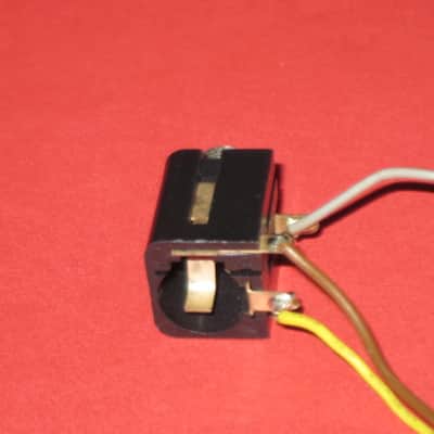2 lite use genuine Boss INPUT jacks (for compact sized pedals) +nuts,washers,wires (+3 extra wires & 2 zip ties) BOTH jacks have brown,gray,yellow wires attached, work fine, from 2000s (can be used on most other year Boss pedals) NO: pedal(s), other parts image 7