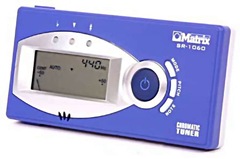 MATRIX SR-1060 Digital Chromatic TUNER for GUITAR instrument - NEW - Blue image 1