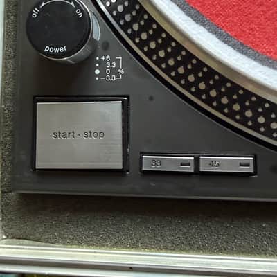 Technics SL-1210MK2 with flightcase, Shure m44-7 and Mastersounds weight image 3