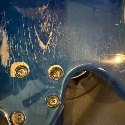 MIJ Fender Prophecy II Bass PJ  1993 - 1994 - Sapphire Blue Transparent with GIg Bag image 13