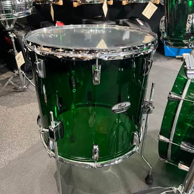 ~LIMITED EDITION~ Pearl CRB524P/C754 Crystal Beat Acrylic 4-Piece 10/12/16/22" Drum Set Kit in Emerald Glass image 4