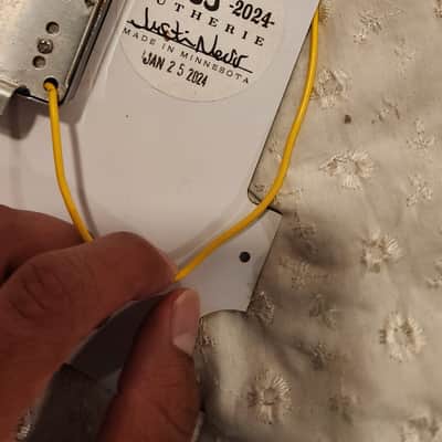 Custom Handwound PAF style humbucker by Justin Ness w/ pickguard image 5