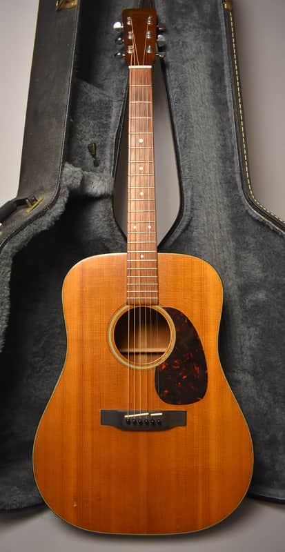1966 Martin D-18 Dreadnought Acoustic Guitar Natural w/HSC image 1