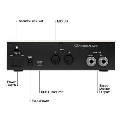 Universal Audio Volt 2 USB Audio Interface 2-In/2-Out Vintage Mic Preamp image 3