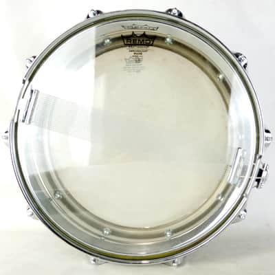 Ludwig Supraphonic 5x14"Snare Drum Monroe Badge 10Lug Vintage90s Aluminum/Chrome image 9