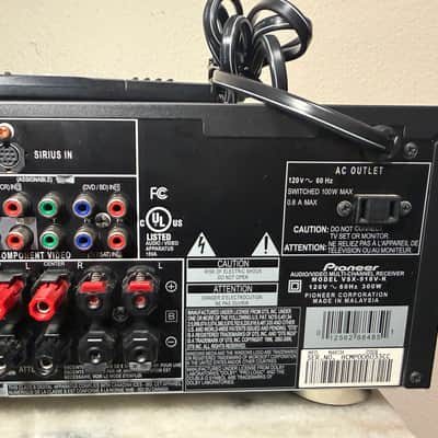 Pioneer Pioneer VSX-918V-K HDMI 5.1 Home Theater Receiver 2008 - Black image 12