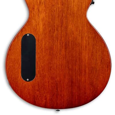 ESP LTD TL-6 Acoustic Electric Guitar. Quilted Maple Charcoal Burst image 4