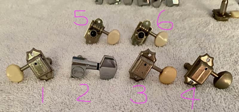 Kluson Deluxe 1960's Double Line Nickel Tuner (Bass Side) image 1