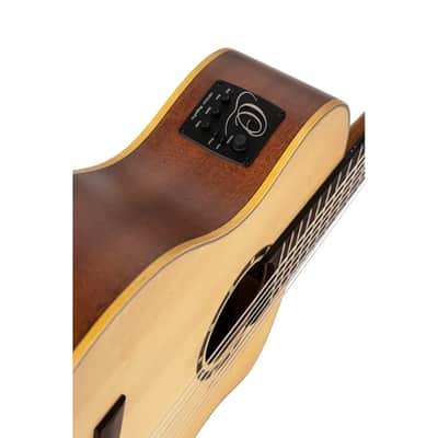 Ortega RCE133-7 - 7-String - Solid Top Acoustic-Electric Nylon String Classical Guitar - Family Series Pro image 15