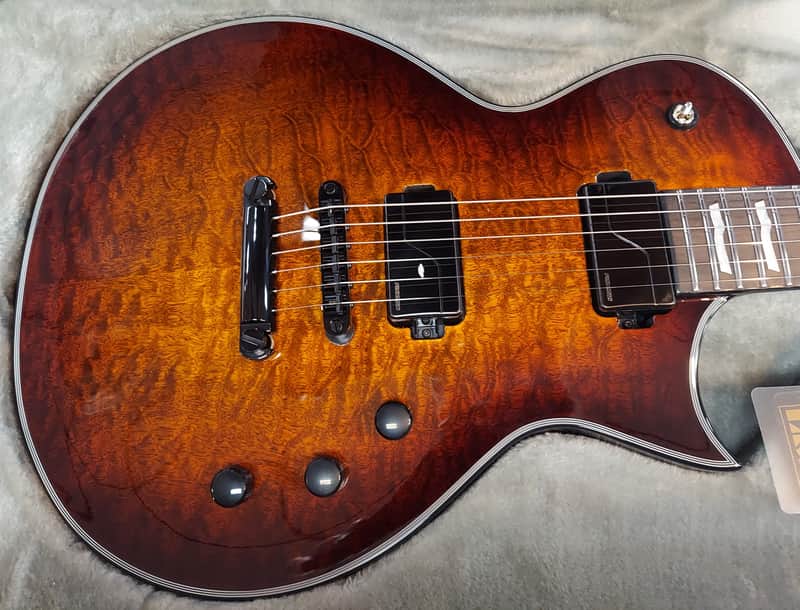 ESP E II Eclipse Tiger Eye Sunburst 2025 - Tiger Eye Sunburst Quilted Maple image 1