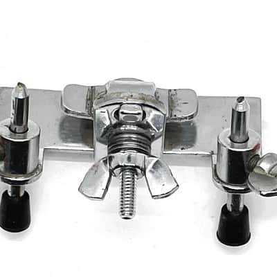 Ludwig #1304 / L-1304-BA Hoop Mounted Bass Drum Anchor Spurs - Block Logo Vintage 70s/80s- EX - LBDA-106 image 2