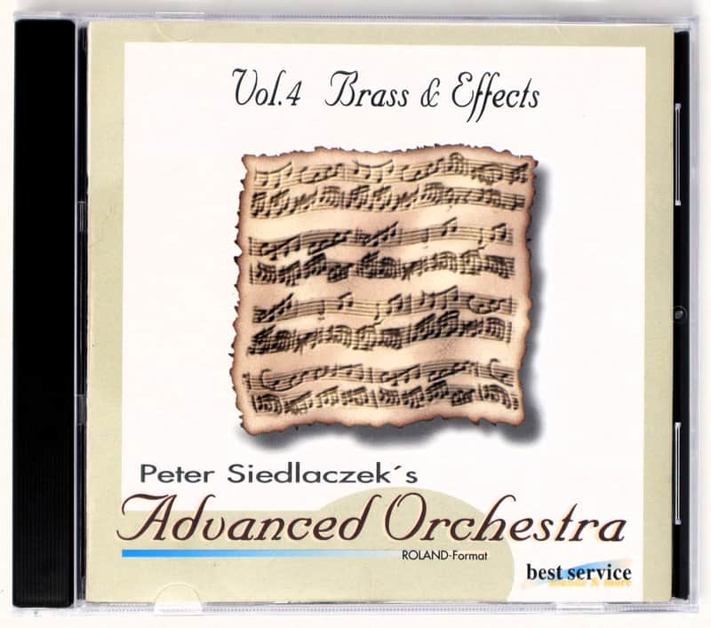 Best Service Peter Siedleczeks Advance Orchestra Volume 4 Brass & Effects Roland Format Sample Library/Sound Library/Sampling CD 1990s image 1