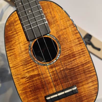 kaifen hawaiian koa pineapple custom soprano ukulele image 1