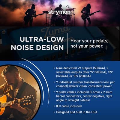 Strymon ZUMA + Free Noise Shirt 9-Output High Current DC Power Supply - Blue image 3