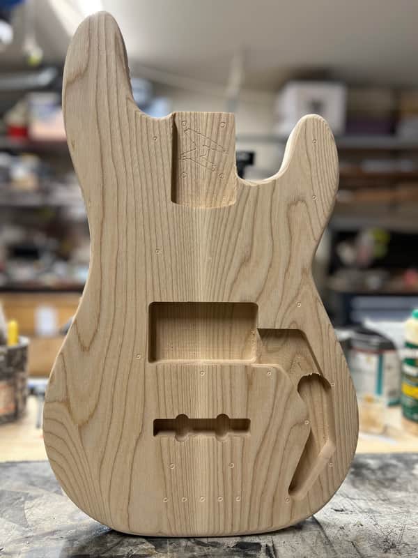 Madlad Instruments Ash "Cody Route" Precision Bass PBass Style Body (custom made with pride in north Texas) - Unfinished image 1
