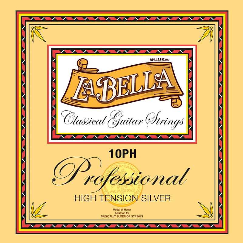 La Bella 10PH Professional high tension silver image 1