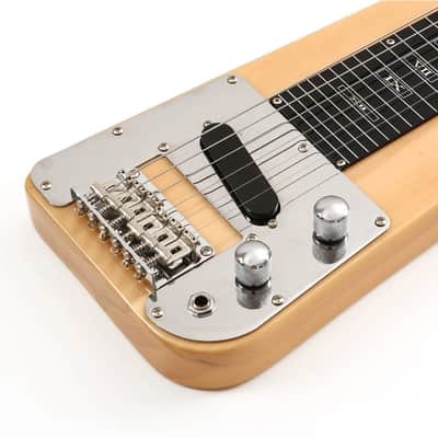 Natural Electric Lap Steel Guitar – 6-String Slide Guitar with Single-Coil Pickup, Tone Bar & Gig Bag image 4